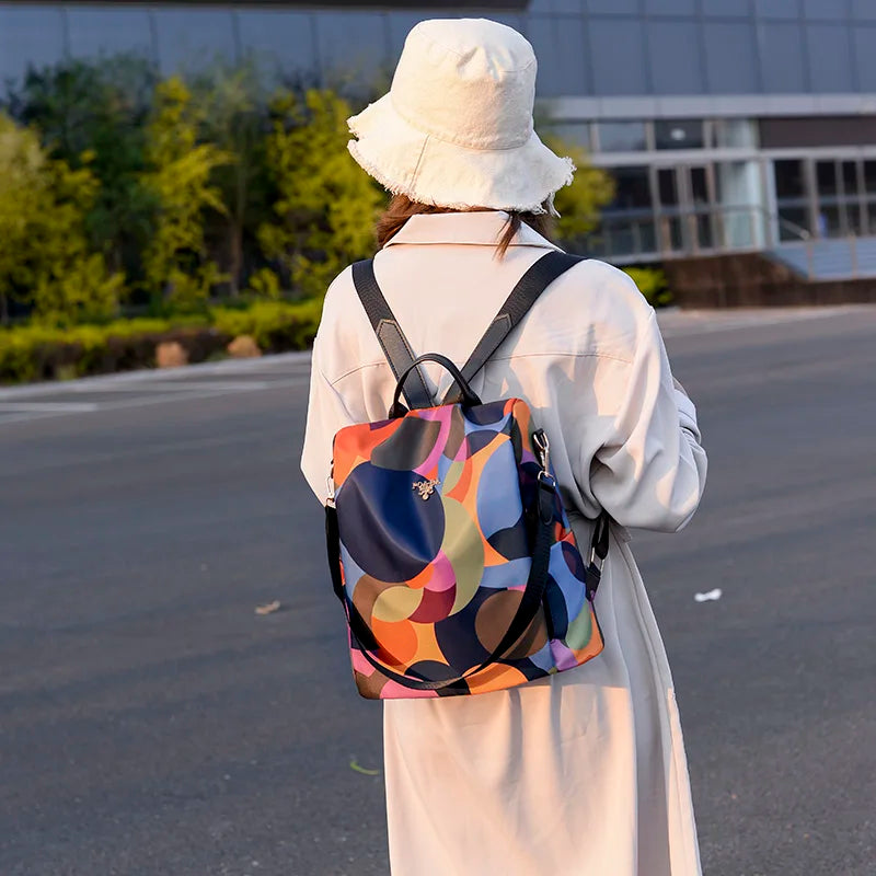 Fashion Anti-theft Women Backpacks Famous Brand High Quality Waterproof Oxford Women Backpack Ladies Large Capacity Backpack