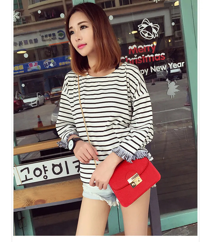 PU leather Messenger Bag Clutch Bags  Mini Shoulder Bag