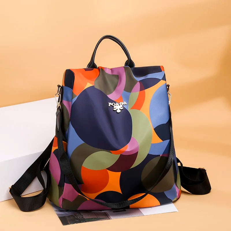 Fashion Anti-theft Women Backpacks Famous Brand High Quality Waterproof Oxford Women Backpack Ladies Large Capacity Backpack