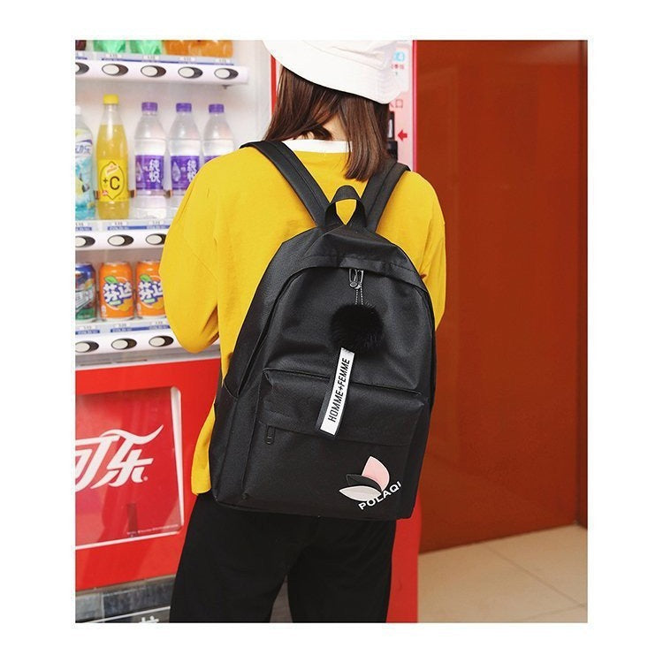 Canvas Backpack For Women 2025 New College Style Korean Style Mori Style Baoyue Xiaoxin Junior High School Student Bag