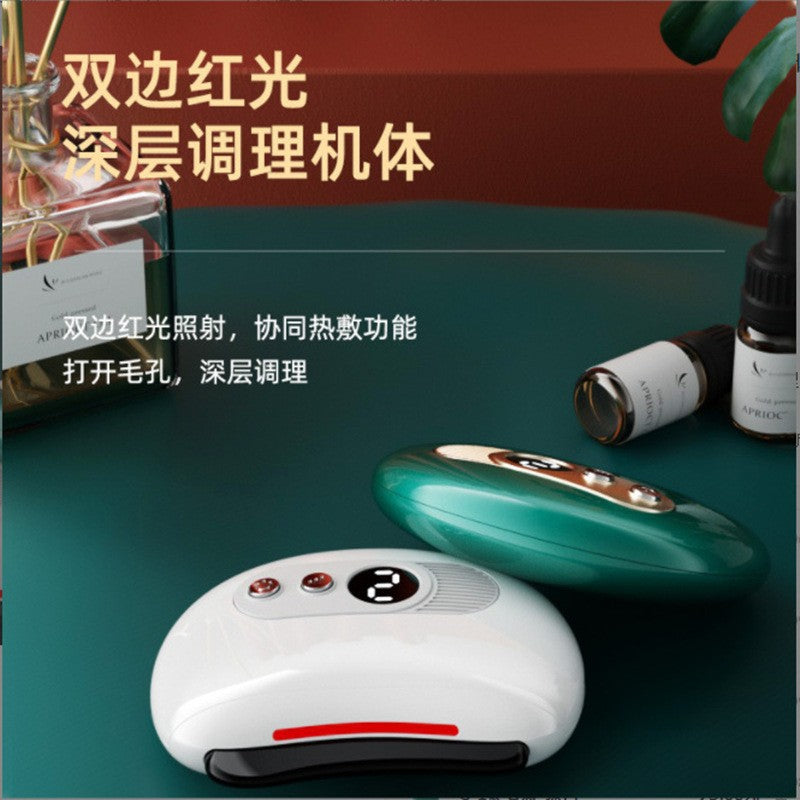 Stone Needle Scraping Plate Facial Beauty Electric Jar Scraping Instrument Meridian Dredging Heating Scraping Plate Whole Body Tendon Pulling