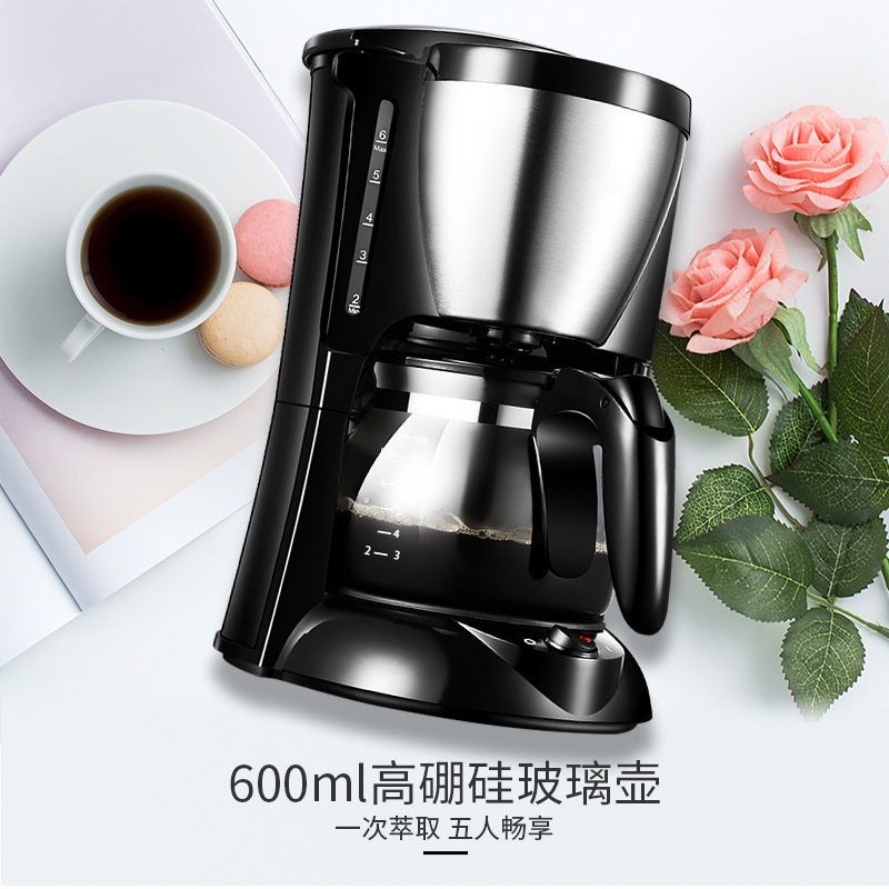 Small Drip Coffee Machine Freshly Ground Small Household Appliances Automatic Insulation Household American Coffee Machine In Stock Wholesale