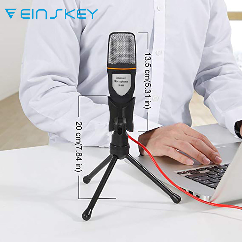 Cross-border Foreign Trade Wholesale Computer Wheat Video Voice Microphone Anchor Mobile Phone Karaoke Condenser Microphone With Bracket