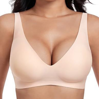 Cross-Border Exclusive Foreign Trade Women's Popular Seamless Wireless Comfortable Full-Cup Bra Amazon Hot Sale In Stock