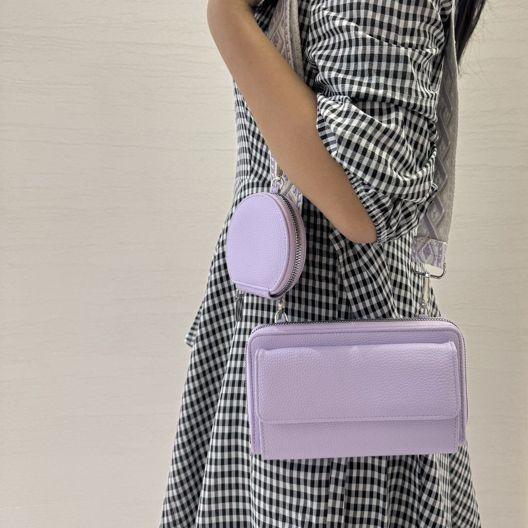 Multifunctional Bag Mobile Phone Bag Ladies Shoulder Bag Horizontal Mobile Phone Satchel 2024 New Amazon Hot Sale