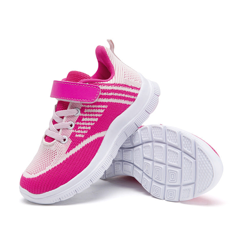 Girls Boys New Light Sneakers Summer Running Shoes Children's Mesh Breathable Casual Running Shoes