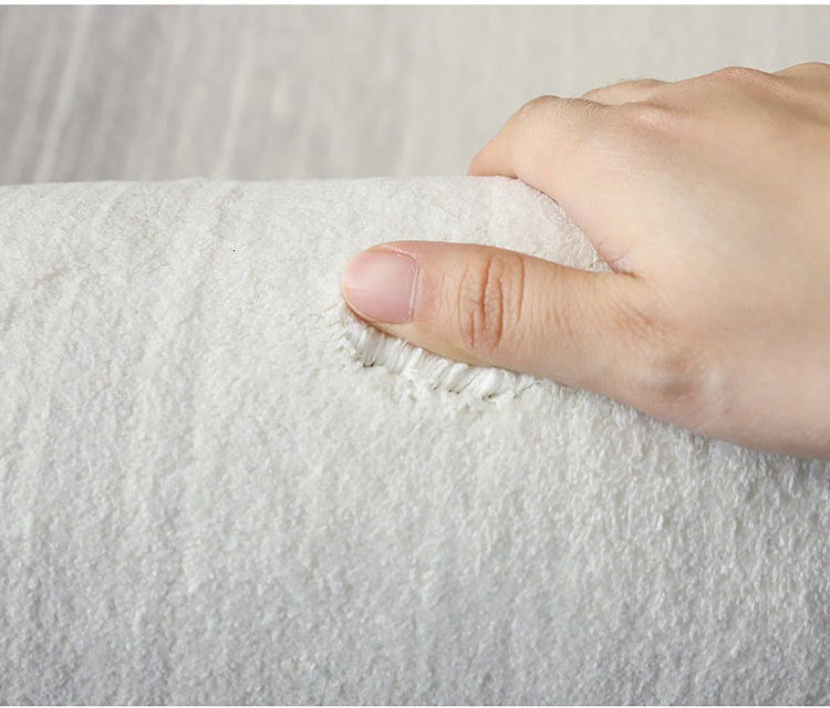 Cross-border Absorbent Non-slip Letter Cashmere Simple Home Decoration Indoor Carpet Floor Mat Bedside Bedroom Room Blanket