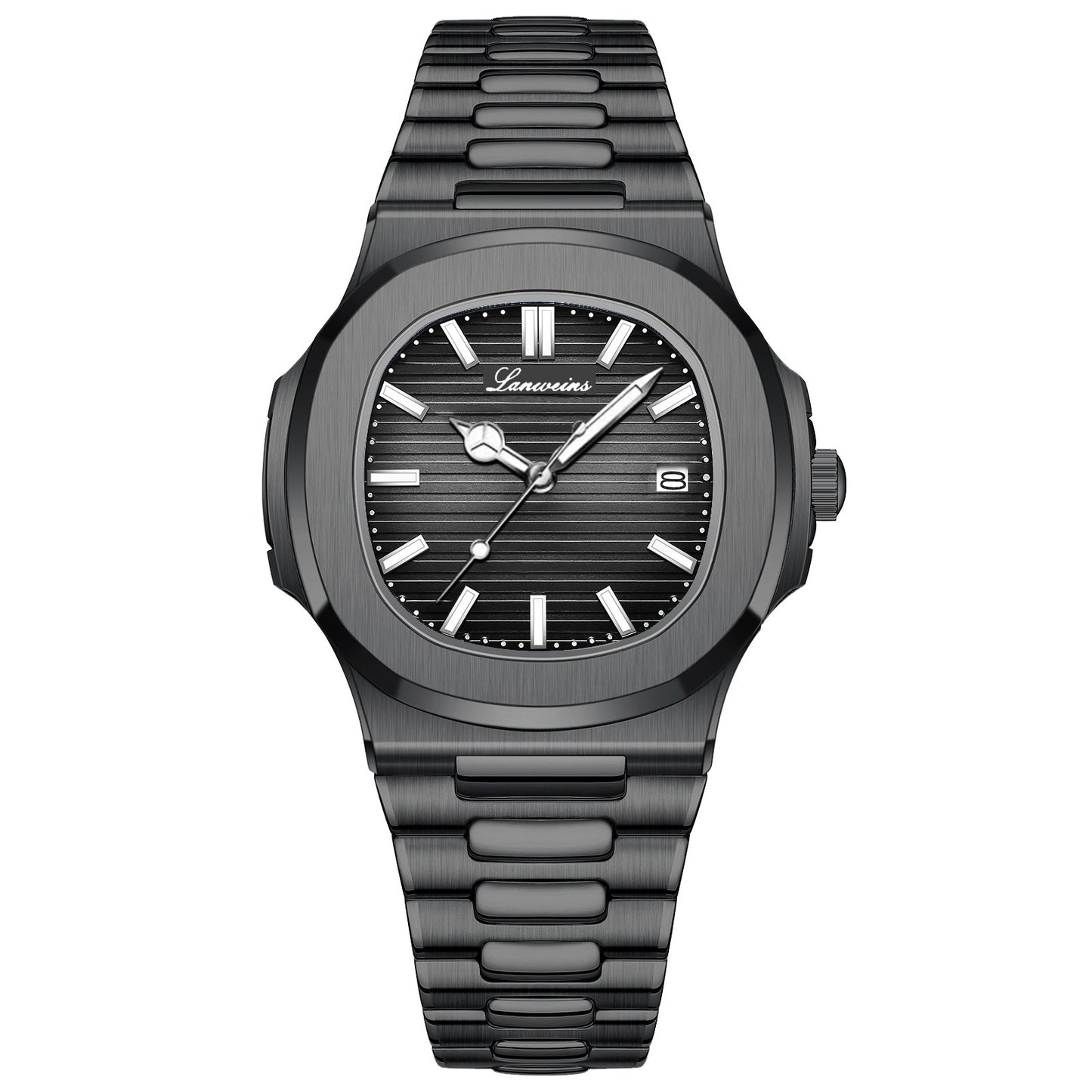 New Steel Band Parrot Quartz Watch Men's Watch Wholesale Watch Cross-Border Luminous Calendar Steel Band Watch