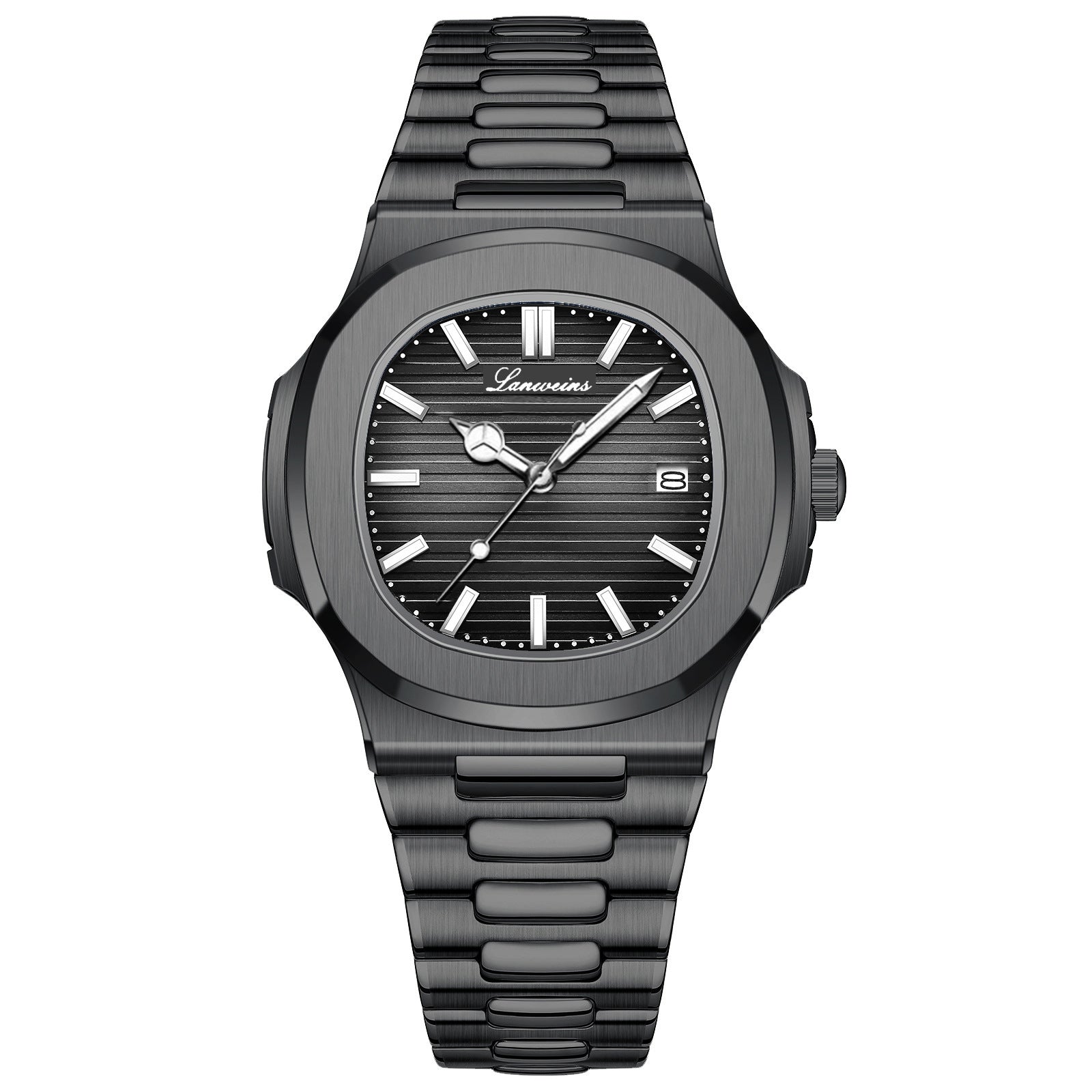 New Steel Band Parrot Quartz Watch Men's Watch Wholesale Watch Cross-Border Luminous Calendar Steel Band Watch