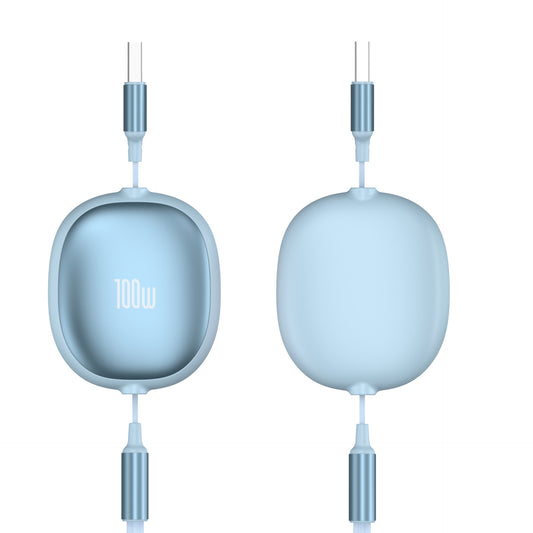 One-to-three Data Cable Fast Charging Car Mobile Phone Charging Cable Telescopic Three-in-one Multi-functional Small Gift Custom Logo