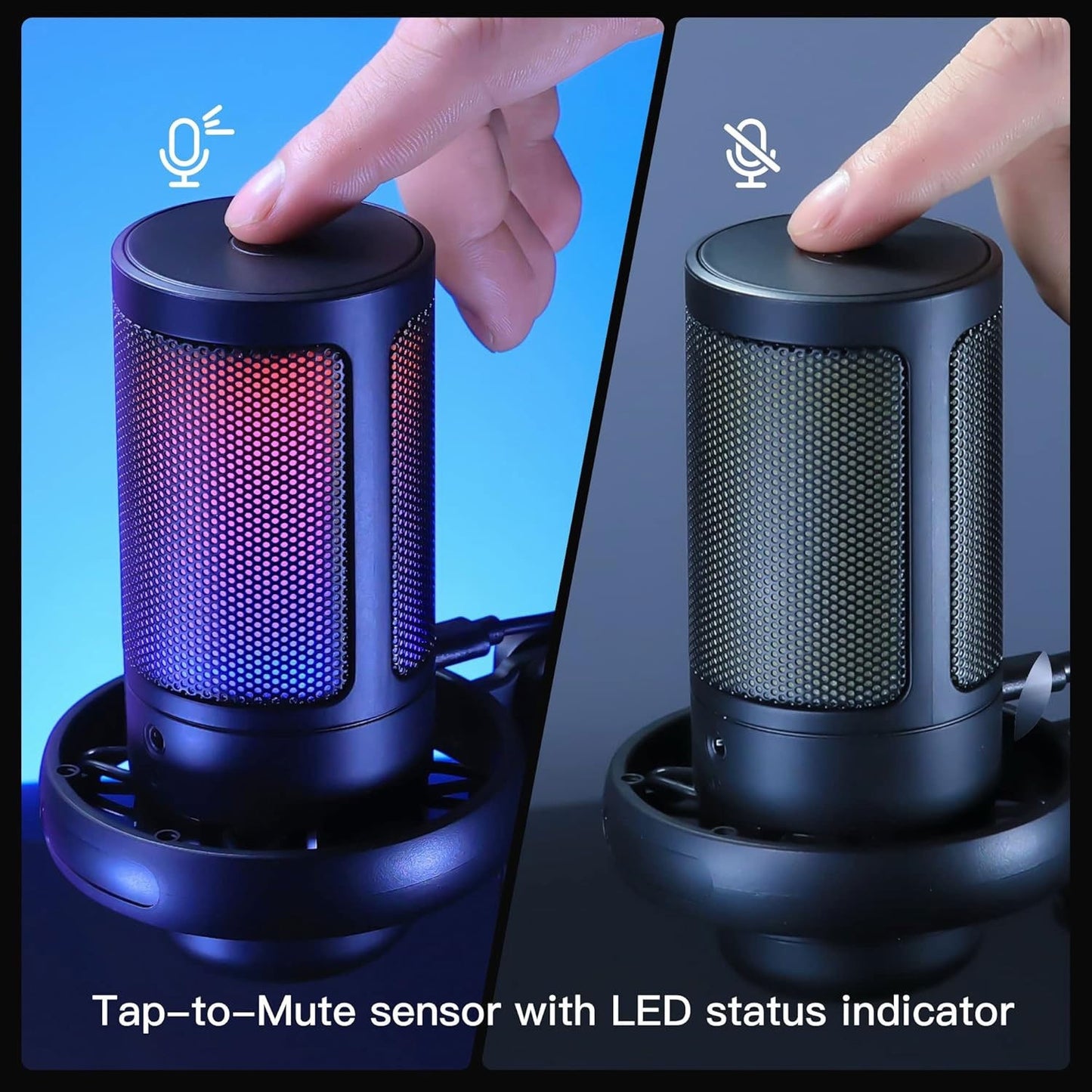 Cross-Border New USB Condenser Microphone Me6S Live Recording Microphone Singing Recording Condenser Mic
