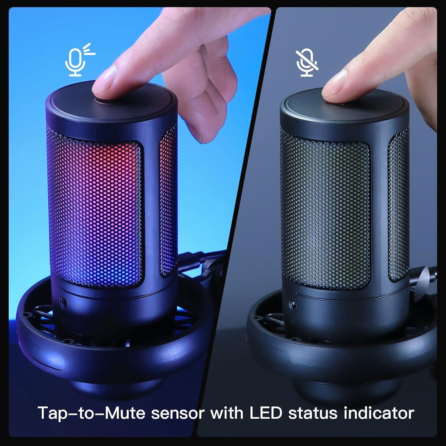 Cross-Border New USB Condenser Microphone Me6S Live Recording Microphone Singing Recording Condenser Mic