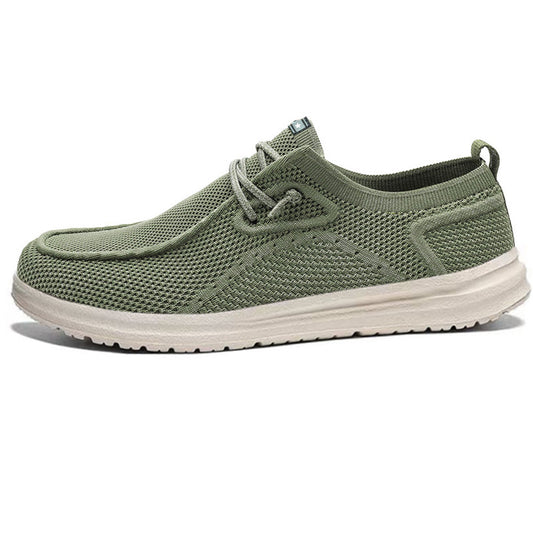 Cross-Border New Men's Ultra-Light Casual Shoes Lazy Slip-Ons Casual Versatile Loafers Canvas Wholesale Men's Shoes