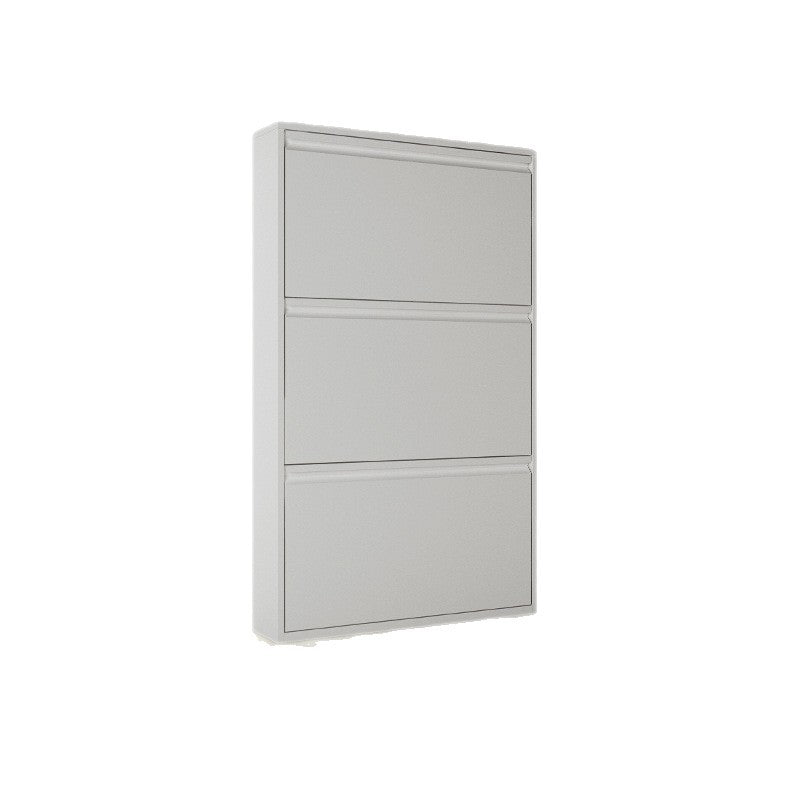 Household Thin Steel Tipping Bucket Shoe Cabinet Manufacturer Wholesale Simple Entrance Entrance Shoe Cabinet Door Storage Shoe Rack