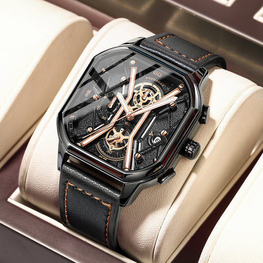 Swiss Brand New Multi-functional Men's Watch Super Luminous Quartz Watch Live Foreign Trade Explosions A Generation Of Hair