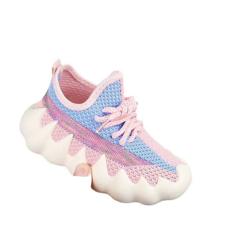 Children's Sneakers Summer New Octopus Boys Shoes Mesh Breathable Soft Sole Middle And Big Kids Girls Coconut Shoes