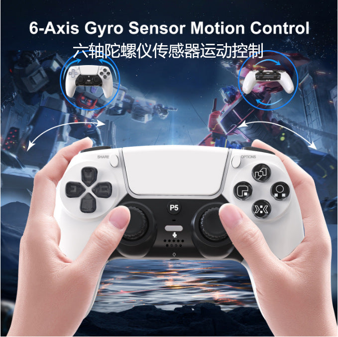 Manufacturer Ps5 Handle With Light 4.0 Bluetooth Wireless Ps5 Game Handle Six-Axis Somatosensory Vibration Ps5 Wireless Handle