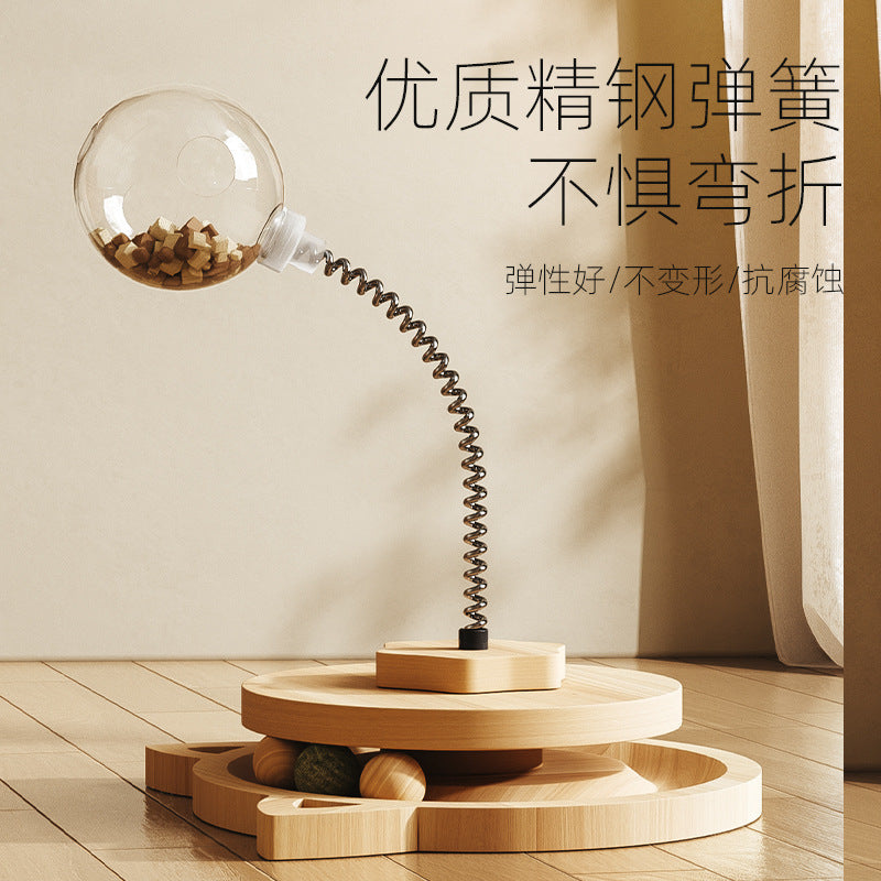 Cat Treat-Dispensing Toy, Cat Teaser Baseball, Cat Self-Entertainment Boredom-Relief Gadget, Freeze-Dried Cat Food Snack Feeder, Shaker Toy