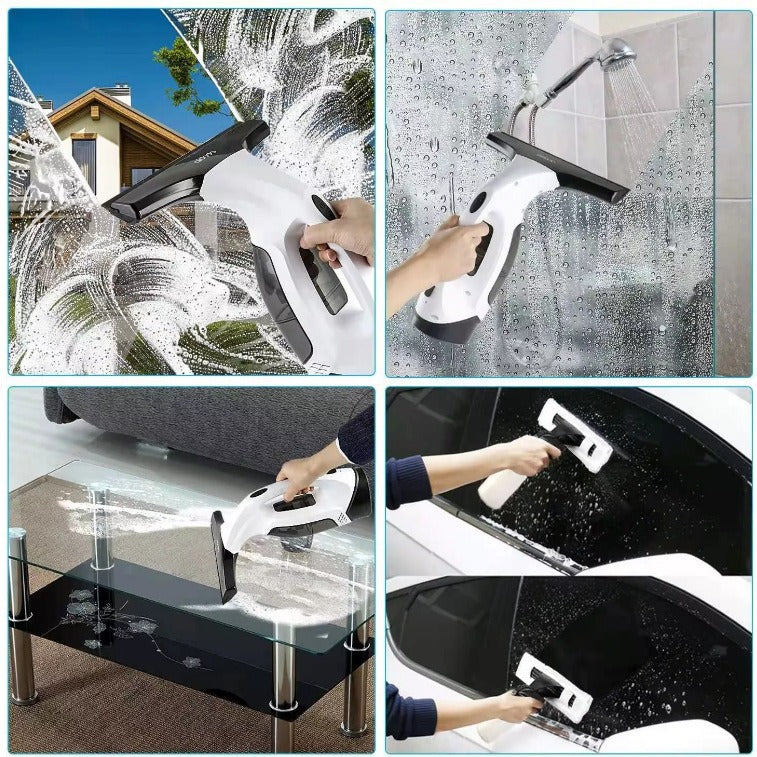 Hot Sale 20W White Cordless Rechargeable Automatic Portable Glass Cleaner Window Cleaner With 2200mA