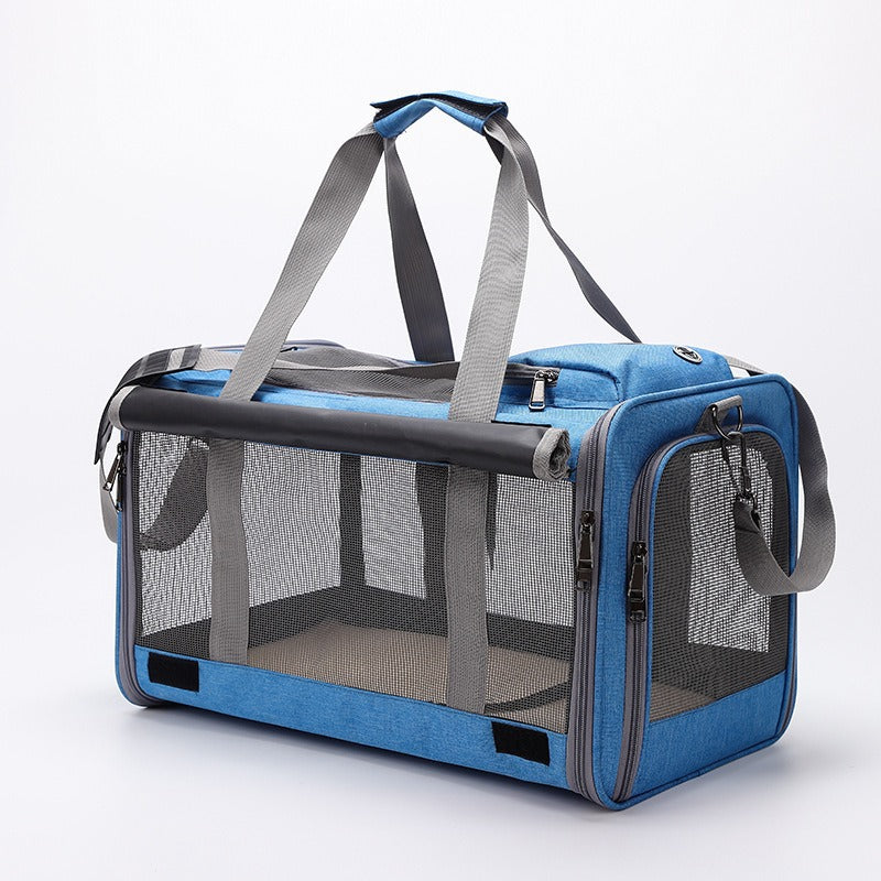 Pet Carrier, Portable Cat Carrier, Breathable Car-Mounted Pet Box, Large Dog Cross-Body Airline Crate, Breathable And Portable