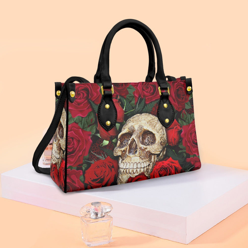 Halloween Skull Digital Print Handbag Ladies AliExpress Hot PU Belt Strap Shoulder Bag Wholesale