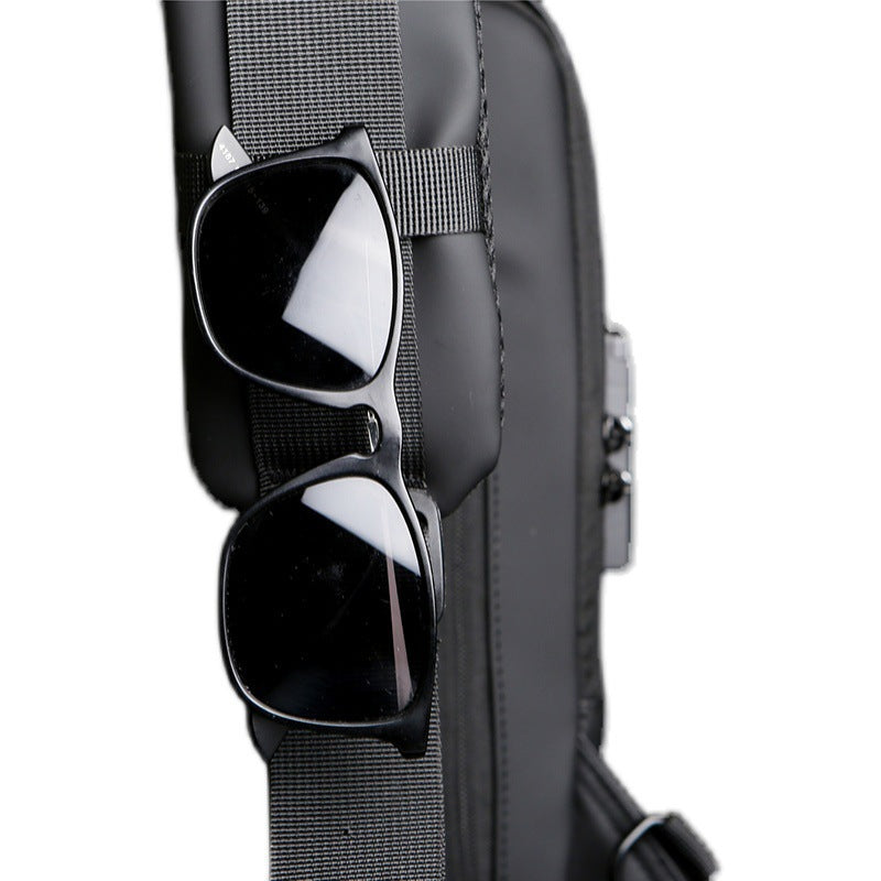 Men's Bike Bag Password Anti-theft Chest Bag Men's Bag Shoulder Bag Sports Waist Bag Casual Multifunctional Crossbody Bag
