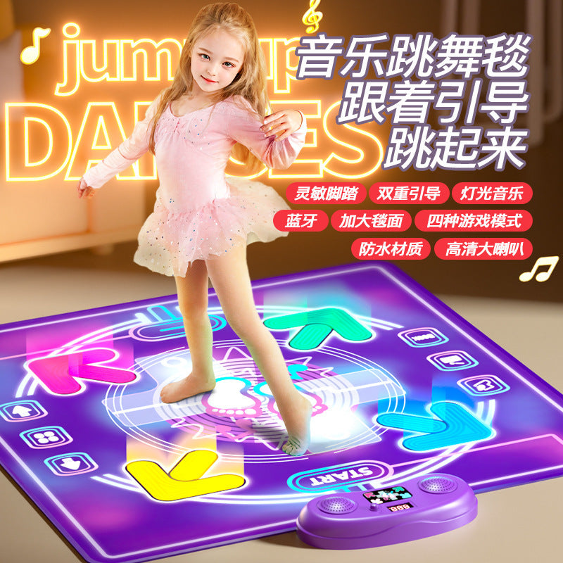 Cross-border Children's Music Bluetooth Dancing Blanket Big Sports Sensor Trainer Jumping Long Height Fitness Game Blanket Toy
