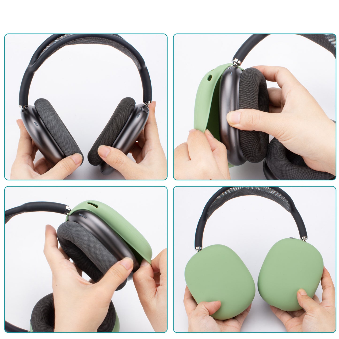 Applicable To Apple Airpods Max Earphone Protective Cover Apple Headset Silicone Anti-collision Earphone Case
