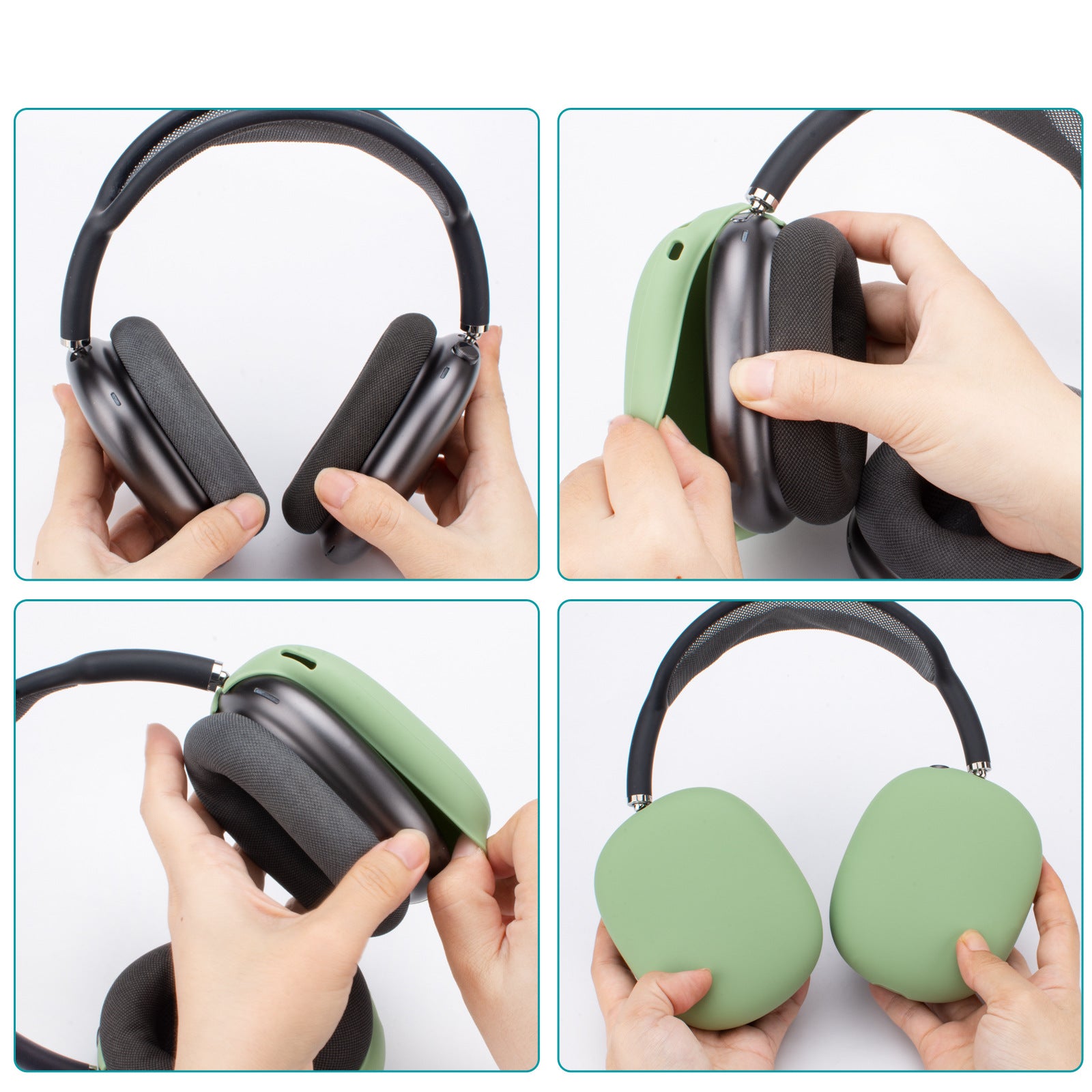 Applicable To Apple Airpods Max Earphone Protective Cover Apple Headset Silicone Anti-collision Earphone Case