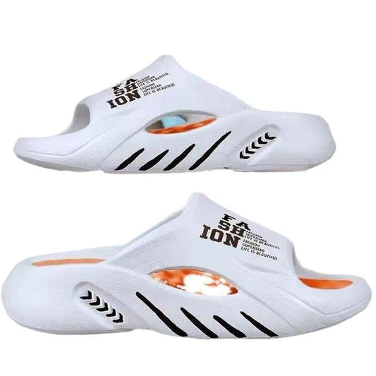 Stomp Feeling Ins Slippers Men's Stomp Feeling Thick Bottom Home Summer Essential Slippers Women's Casual Men's Fashion Outdoor