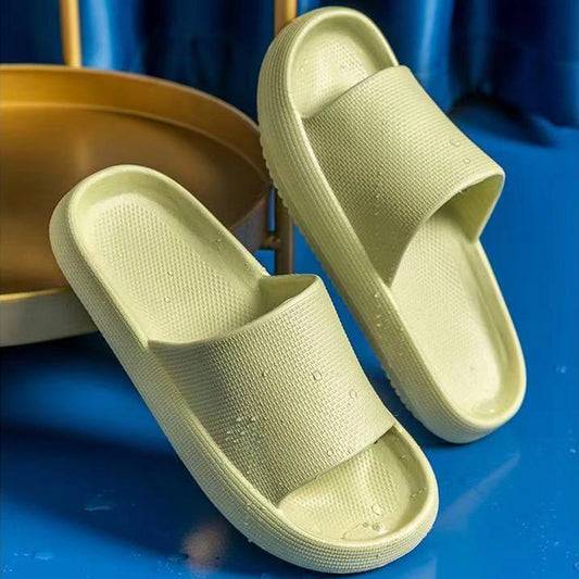 Cross-border Shit Slippers Women's Summer Household Bathroom Soft Bottom Couple's Thick Bottom Home Men's Summer Outer Wear Sandals