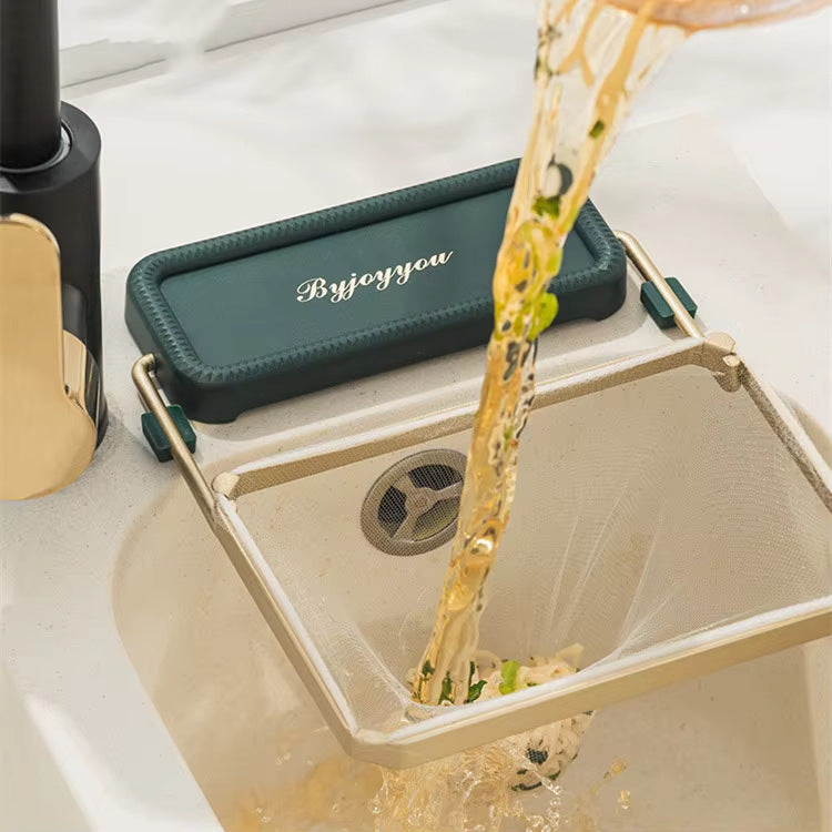 Kitchen Drain Rack Sink Drain Blue Seamless Creative Multifunctional Dry And Wet Separation Plastic Vegetable Washing Pool Filter Basket