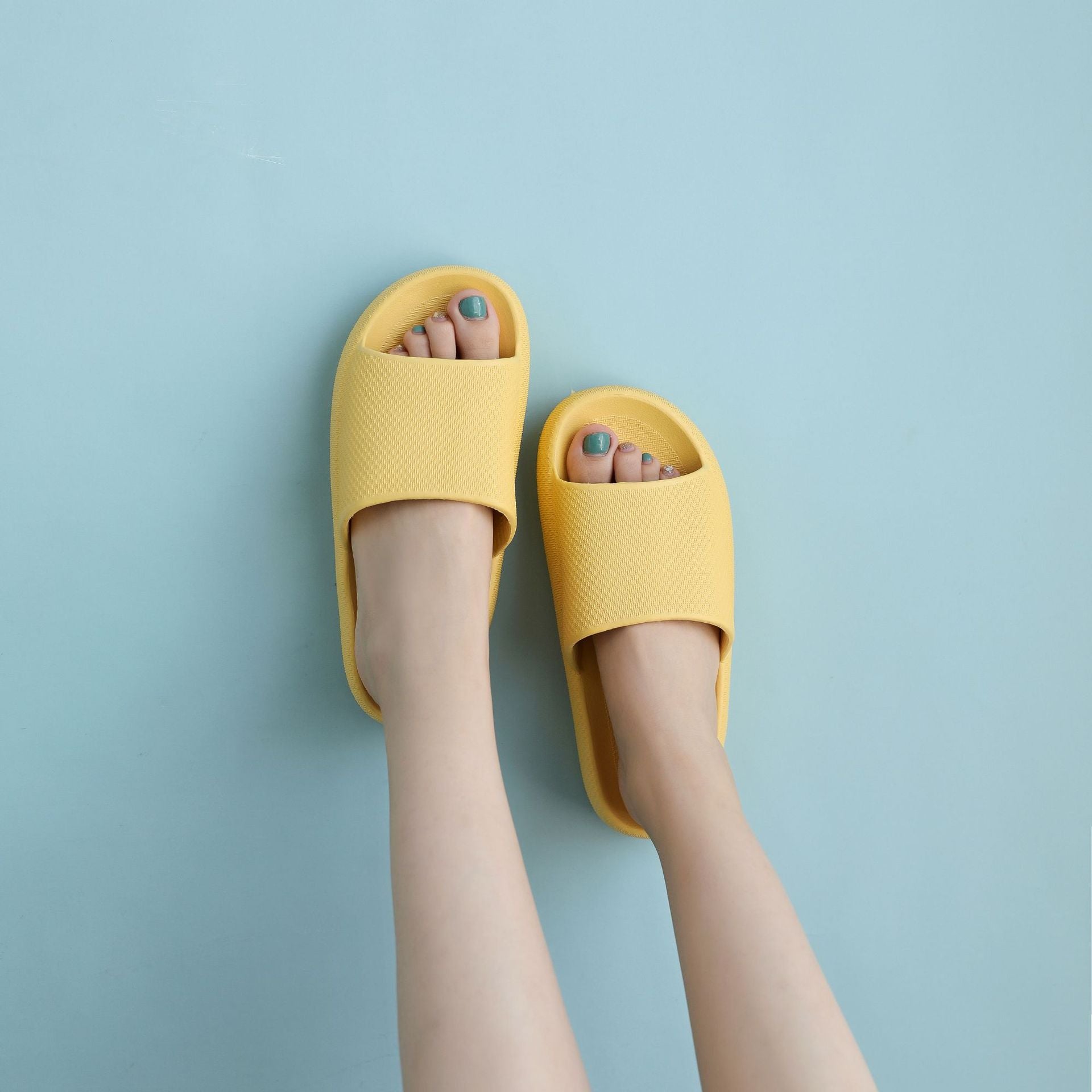 Tuochi Shoes Anti-Odor Slippers For Women, Summer Home Use, Non-Slip Indoor Thick-Soled Couple's Men's Sandals, Summer Breathable Height-Increasing Slippers