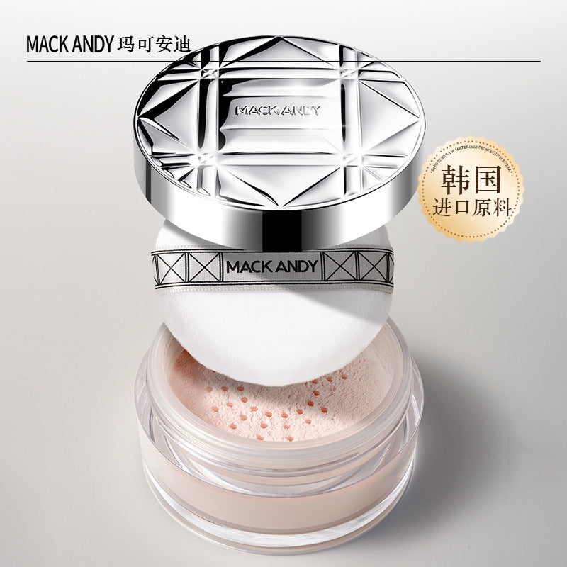 Maco Andy Cream Oil Control Makeup Honey Powder Matte Brightening Skin Color Concealer Repair Waterproof Invisible Pore Loose Powder