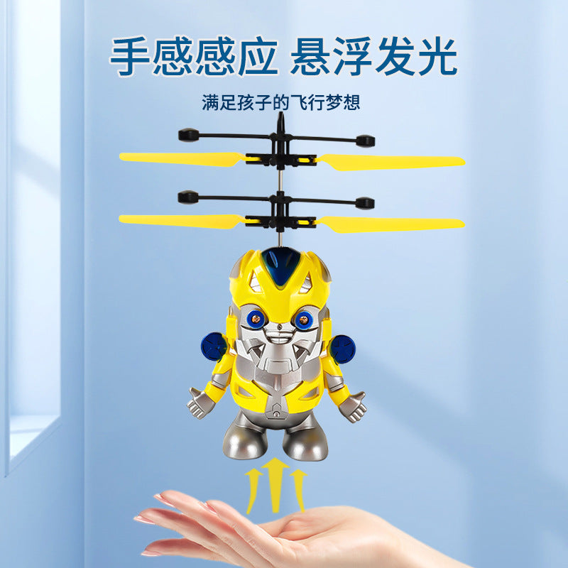 Gesture Induction Aircraft Luminous Suspension Flying Small Flying Fairy Induction Helicopter Children's Toys Factory Direct Sales