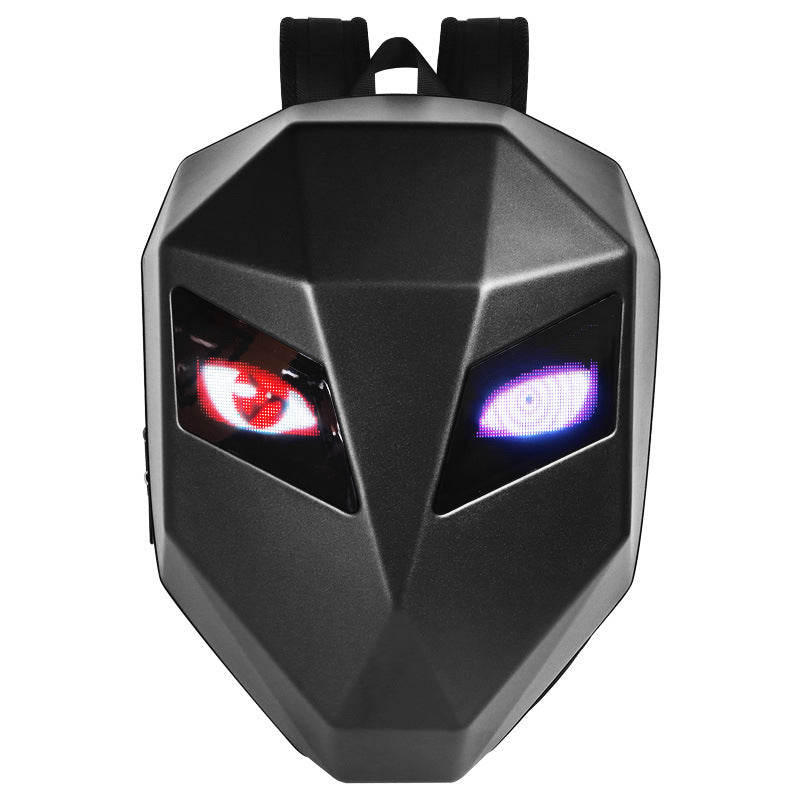LED Riding Iron Man Backpack Motorcycle Motorcycle Backpack Sports Personality DIY Knight Backpack Cross-border Small