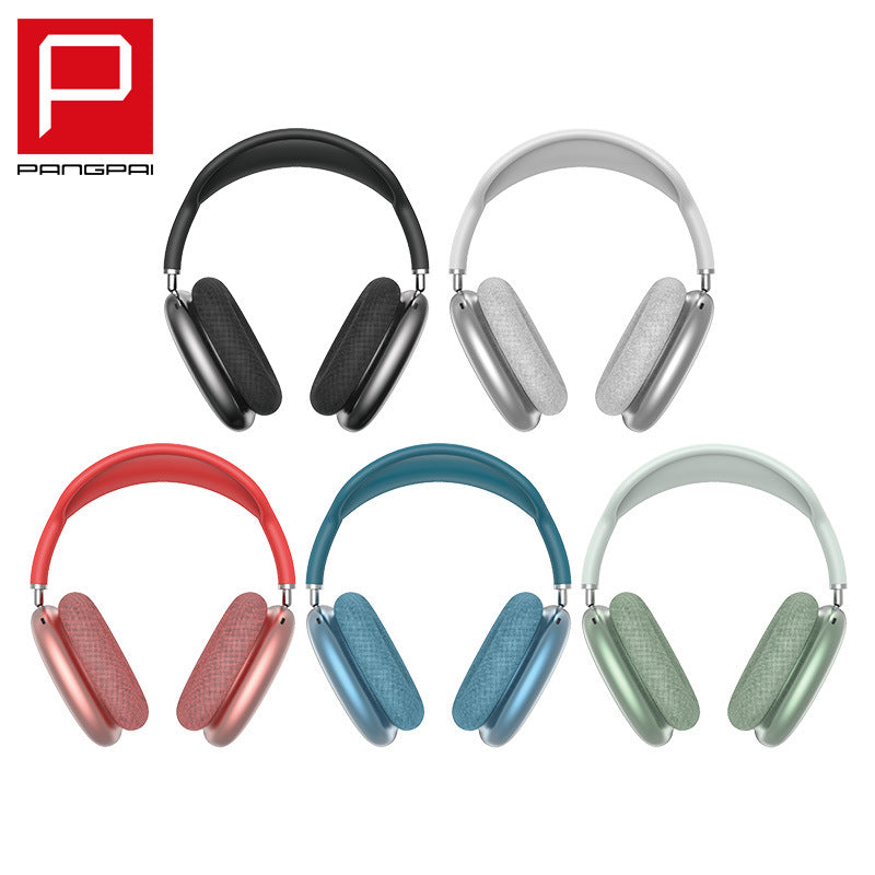 Cross-Border Popular Headphones Suitable For Apple P9Airmax Over-Ear Bluetooth Headphones With Retractable Wireless Stereo Sound