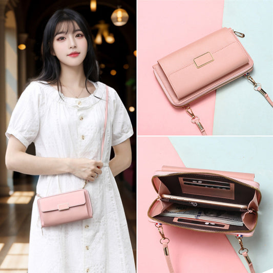 Summer Summer Super Hot Crossbody Small Bag Girl's 2024 New Black Mini Walking Texte Niche Mobile Phone Bag