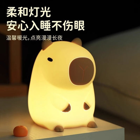 New Dolphin Door Kappi Barra Night Light Ornaments Small Gift Guinea Pigs Silicone Creative Gift Ornaments Atmosphere Light