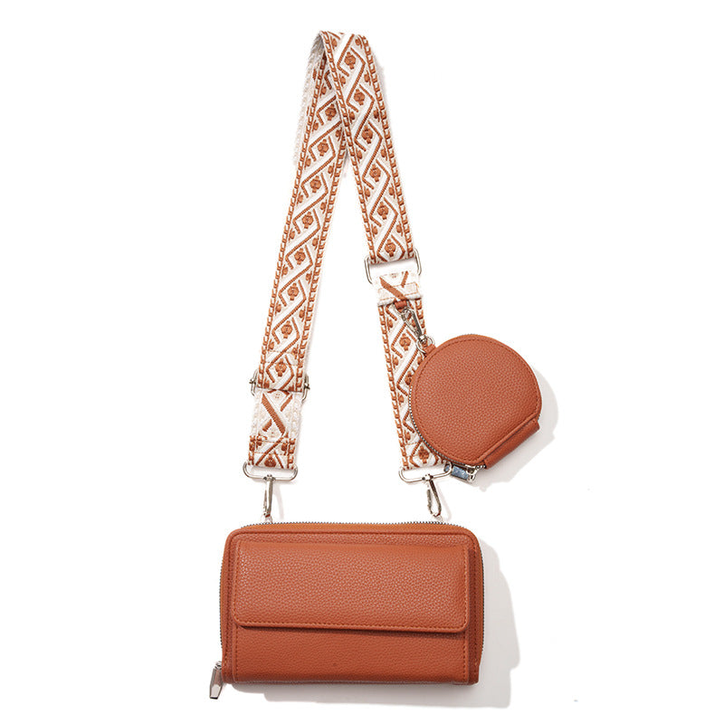 Multifunctional Bag Mobile Phone Bag Ladies Shoulder Bag Horizontal Mobile Phone Satchel 2024 New Amazon Hot Sale