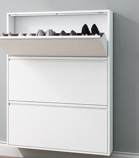 Household Thin Steel Tipping Bucket Shoe Cabinet Manufacturer Wholesale Simple Entrance Entrance Shoe Cabinet Door Storage Shoe Rack