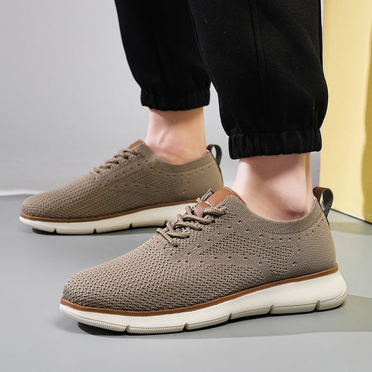 2025 Summer Breathable Casual Shoes Thick Sole Lightweight 48 Large Size Driving Shoes Casual Trbottomy Hiking Shoes Low Top Men