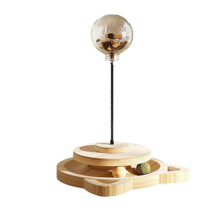 Cat Treat-Dispensing Toy, Cat Teaser Baseball, Cat Self-Entertainment Boredom-Relief Gadget, Freeze-Dried Cat Food Snack Feeder, Shaker Toy