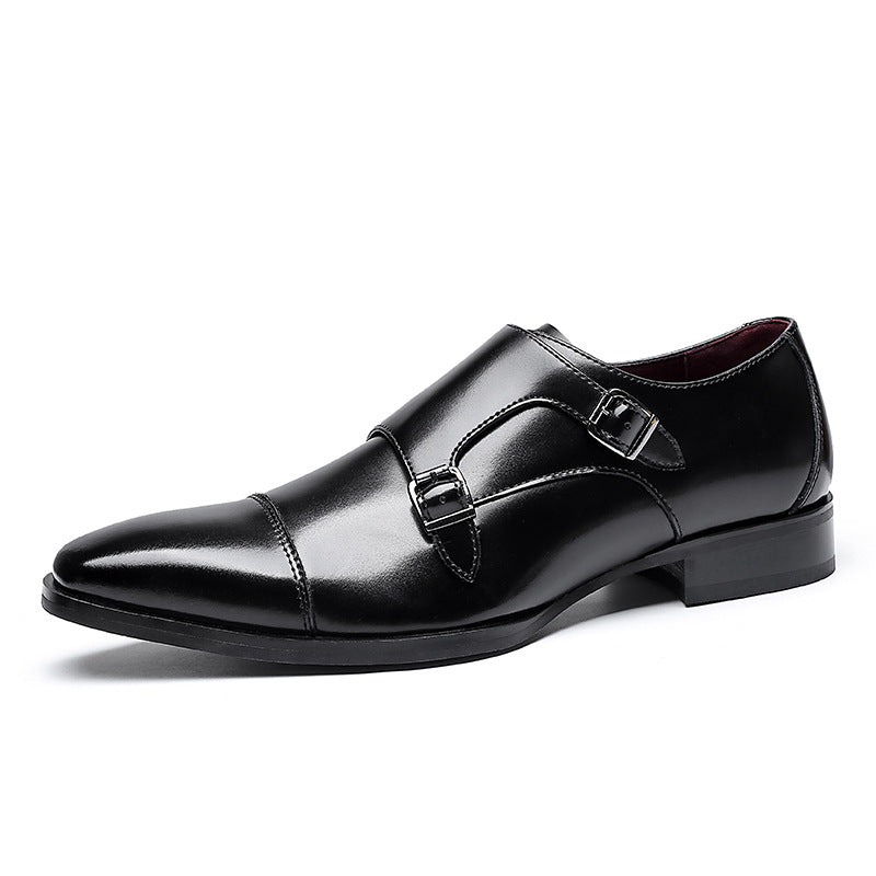Plus Size Men's Three-Joint Casual Leather Shoes Men's Genuine Leather Business Gentleman British Style Men's Leather Shoes Formal Men's Mengke Shoes