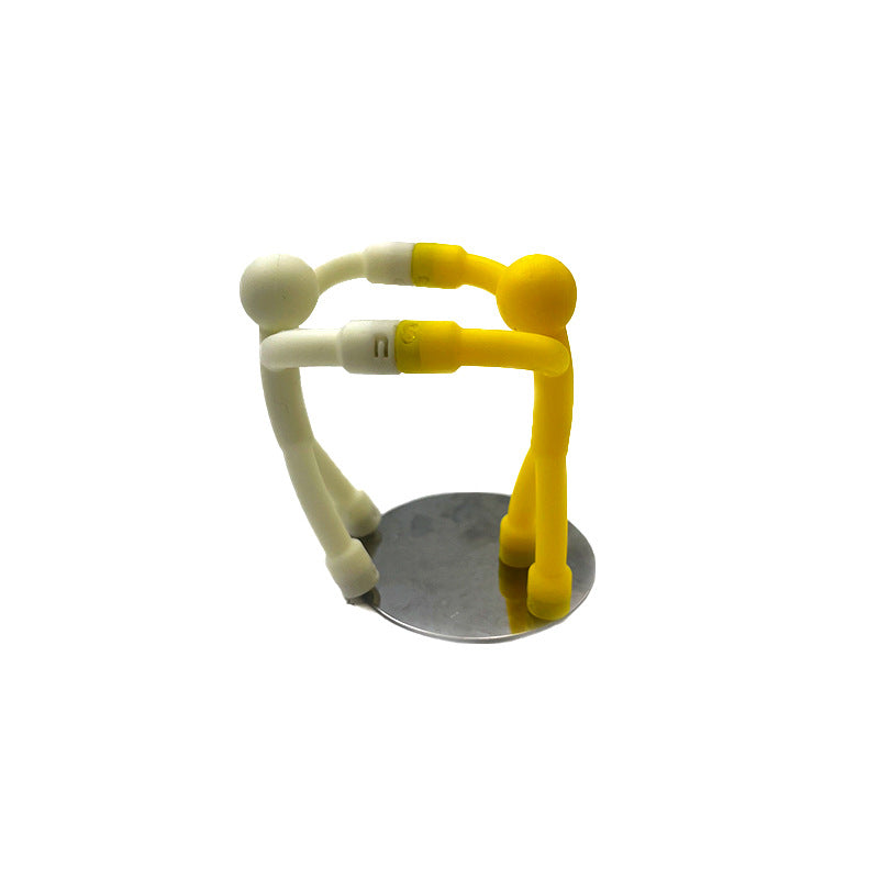 New Varieties Silicone Magnet Little Man Wall Climbing Kid Stickman Keychain Hook Magnetic Refrigerator Stickman Puzzle Toy