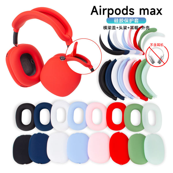 Applicable To Apple Airpods Max Earphone Protective Cover Apple Headset Silicone Anti-collision Earphone Case