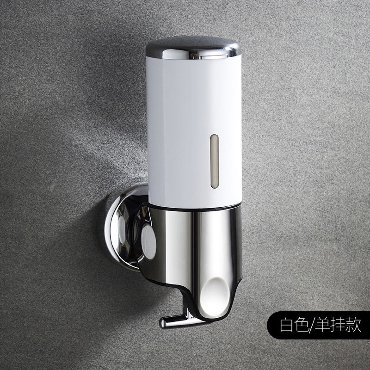 Stainless Steel Pull Rod Three-head Soap Dispenser Manual Pressing Shampoo & Shower Gel Soap Dispenser Hotel Toilet Pressing Soap