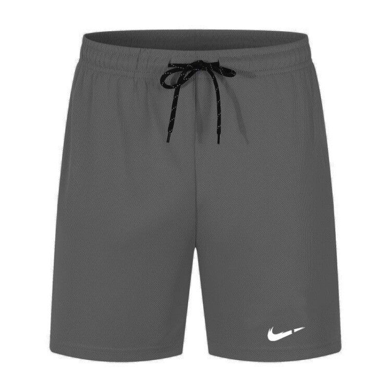 Cross-Border Amazon Summer Men's Mid-Waist Lace-Up Quick-Drying Mesh Shorts Large Size Casual Versatile Beach Shorts