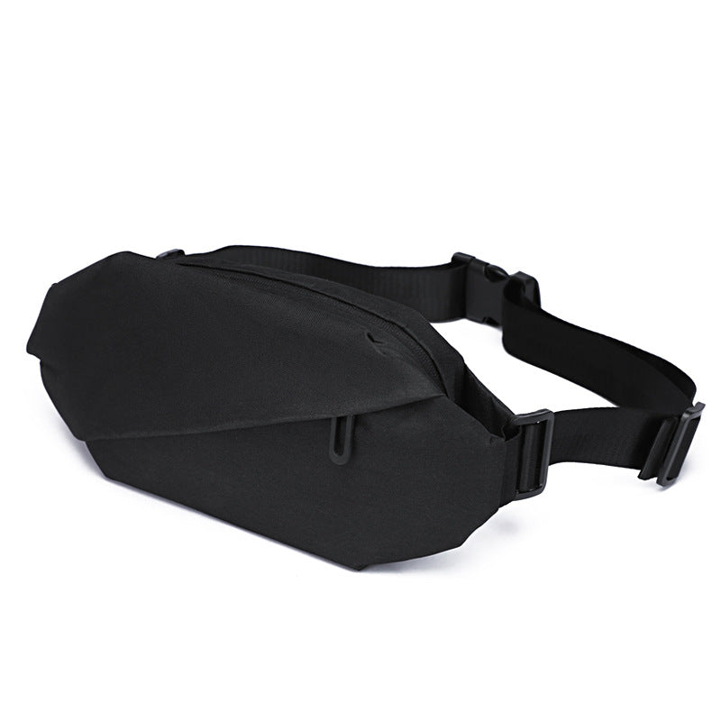 Cross-border Solid Color Fixed Print LOGO Chest Bag Men's Casual Shoulder Bag Crossbody Backpack Waist Bag Business Travel Bag Wholesale