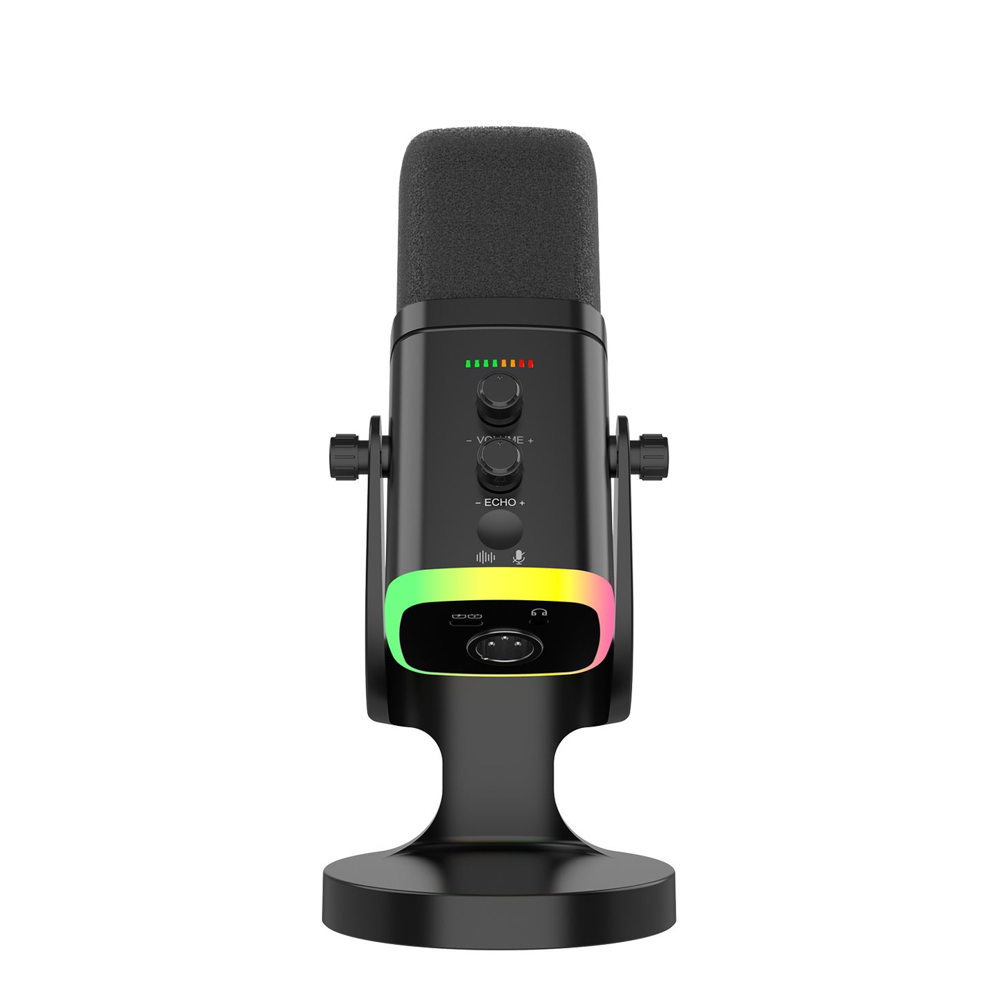 Cross-Border Xlr/Usb Dynamic Dual-Use Rgb Microphone Computer Competition Microphone USB Mobile Phone Computer Recording